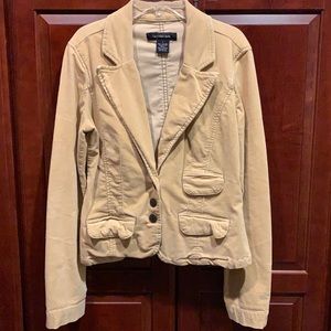 Calvin Klein tan corduroy short waisted jacket size M